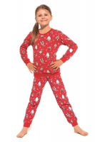 Пижама новогодняя для девочки лонгслив со штанами 032/033 GNOMES Cornette