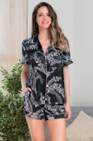 Пижама женская рубашка с шортами MIRIAM Мириам 3484 Mia-Amore