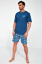 Комплект мужской с шортами  326 BLUE DOCK 2 Cornette