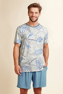 Пижама мужская футболка с шортами MNS 722 KEY