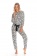 Пижама женская свитшот со штанами в очаровательные сердечки 2765 MILANO Taro