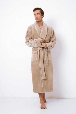 Теплый мужской халат из жаккардовой ткани KEVIN BROWN Aruelle Литва