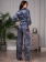 Шёлковая пижама женская тройка с брюками AMAZONKA Амазонка 8666 Mia-Amore