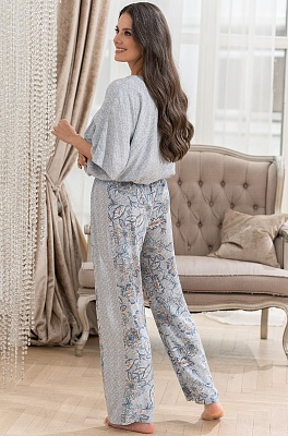 Летний комплект блуза и свободные брюки Кэйтлин 5096 Mia-Amore