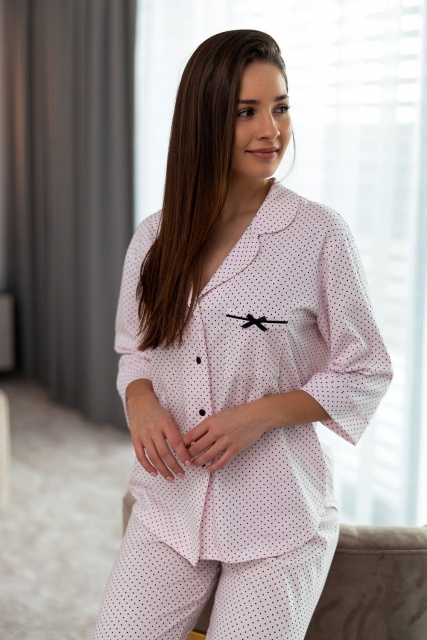 Хлопковая пижама женская рубашка с брюками FRANCES Sensis
