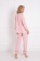 Розовая пижама жакет из вискозы с брюками CHARLOTTE Aruelle