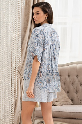 Комплект женский рубашка с коротким рукавом и шорты Кэйтлин 5092 Mia-Amore