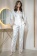 Шикарный комплект-двойка белый жакет с брюками ANETTA 7256 Mia-Amore