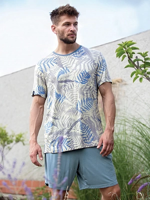 Пижама мужская футболка с шортами MNS 722 KEY