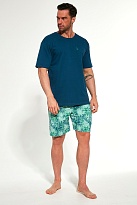  Пижама мужская футболка с шортами 326 LEAVES Cornette