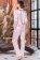 Пижама атласная рубашка с брюками VICTORIA JOLIE 7076 Mia-Amore розовый