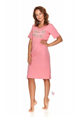 Сорочка ночная женская хлопковая 2687 OLGA розовый Taro