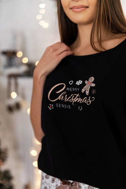 Новогодняя пижама женская футболка с шортами SWEET CHRISTMAS Sensis