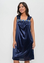 Сорочка ночная женская средней длины 1400 Cleo синий