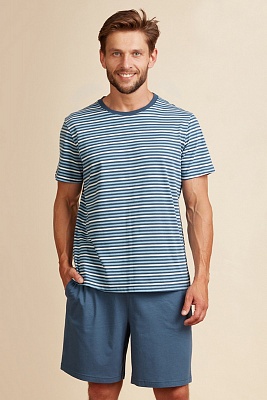 Пижама мужская футболка с шортами MNS 375 KEY