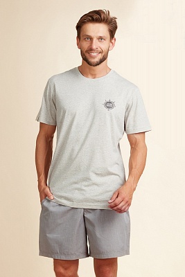 Пижама мужская футболка с шортами MNS 717 KEY