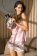 Пижама женская топ с шортами атласная Флора FLORA 7202 розовый Mia-Amore