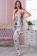 Шёлковая пижама жакет на пуговицах топ брюки ФЛАВИЯ 3756 серый Mia-Amore