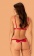 Эротический комплект белья женский бюст/стринги красный Rubinesa Obsessive