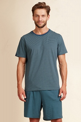 Пижама мужская футболка с шортами MNS 373 KEY