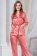 Шёлковая пижама жакет с брюками Шерон SHARON 3804 коралл Mia-Amore