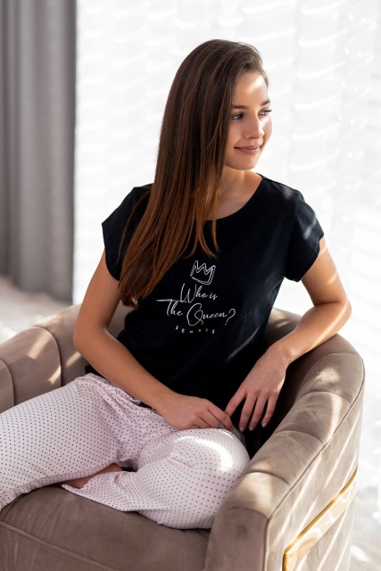 Хлопковая пижама женская футболка со штанами STEPHANIE Sensis