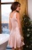 Шёлковое платье домашнее цвета пудры Mary&Rose 15094 Миа-Миа
