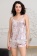 Шёлковая пижама женская топ с шортами SELINE Селин 3716 Mia-Amore